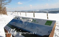 Panoramatafel bei Windhausen im Schnee